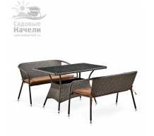 Обеденный комплект мебели T198D/S139B-W53 Brown
